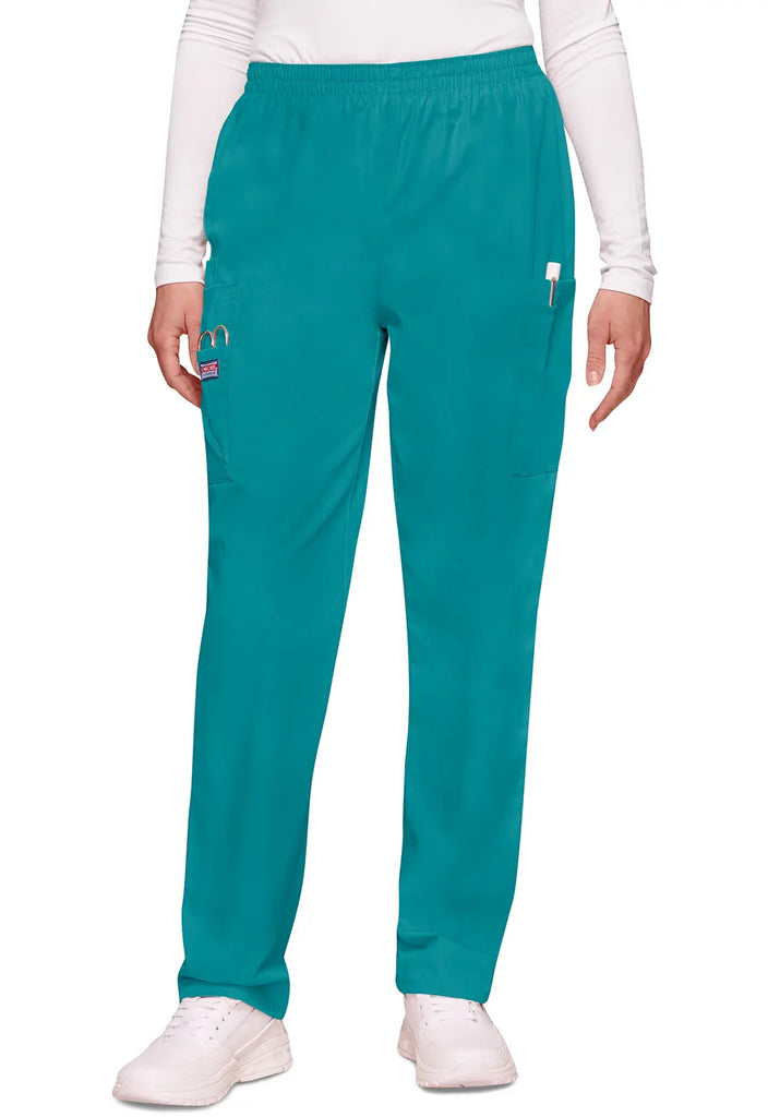 Cherokee Scrubs Women's Pull-on Cargo Pant Teal | scrub-supply.com