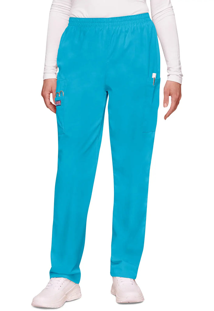 Cherokee Scrubs Women's Pull-on Cargo Pant Turquoise | scrub-supply.com