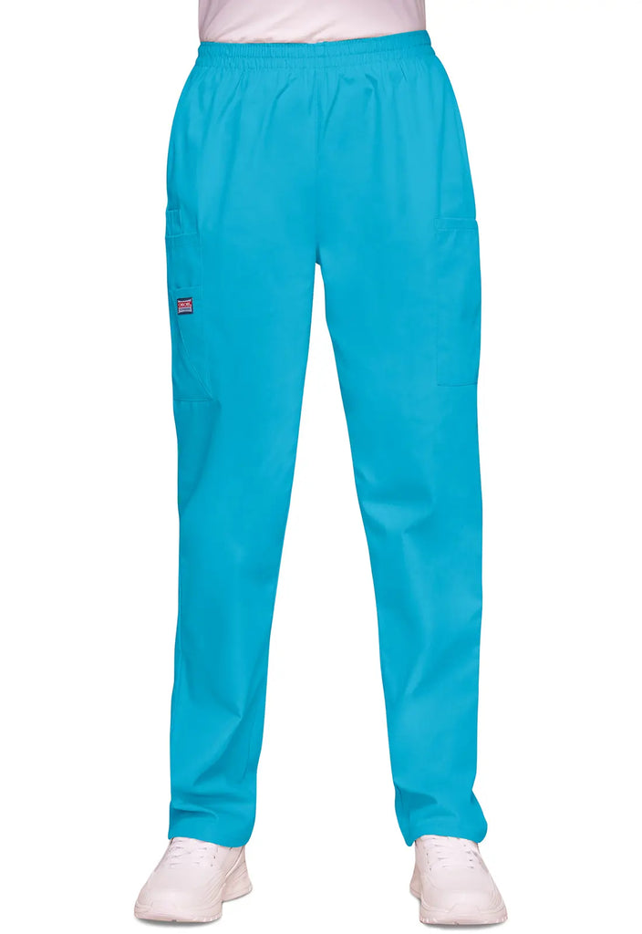 Cherokee Scrubs Women's Pull-on Cargo Pant Turquoise | scrub-supply.com