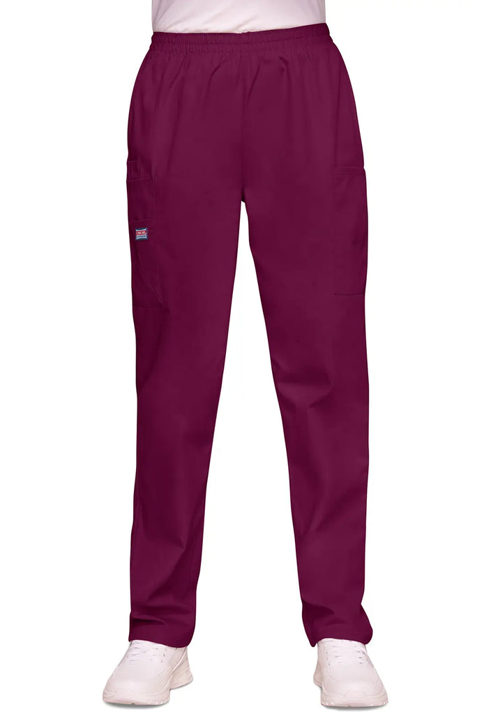 Cherokee Scrubs Women's Pull-on Cargo Pant Wine | scrub-supply.com