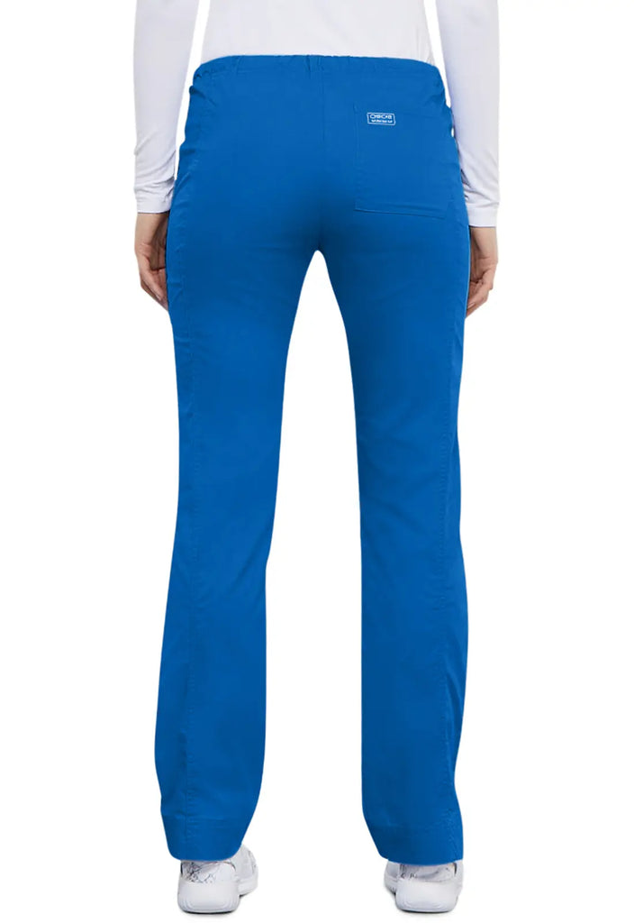 Cherokee Scrubs Women's Mid Rise Slim Straight Drawstring Pant Royal Blue | scrub-supply.com