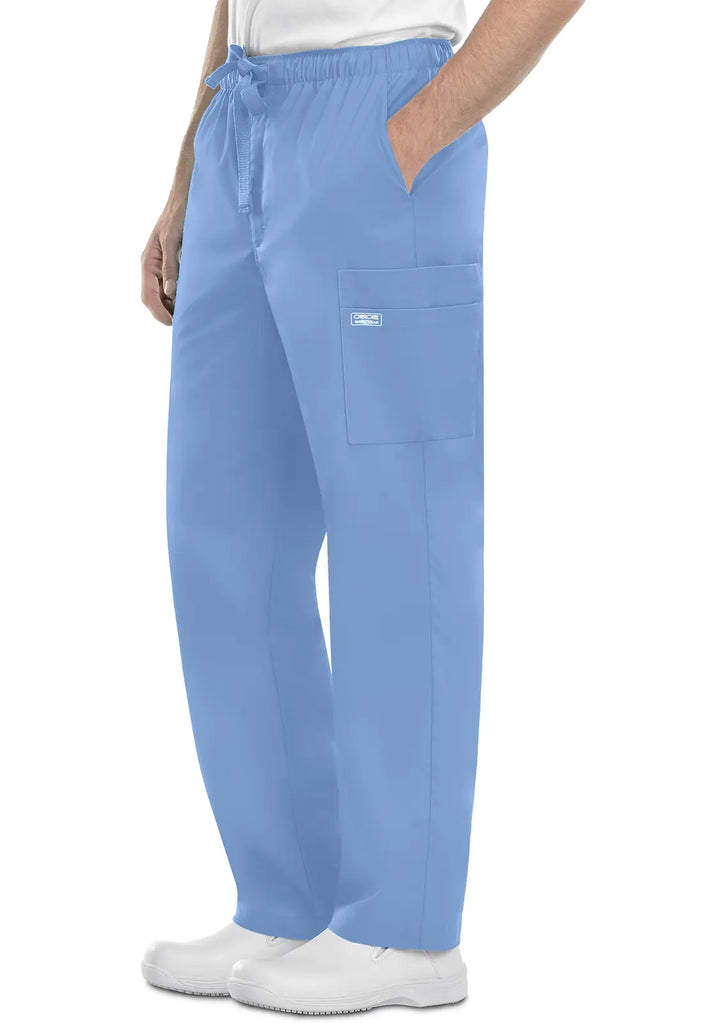 Cherokee Scrubs Women's Men's Fly Front Cargo Pant Ceil Blue | scrub-supply.com