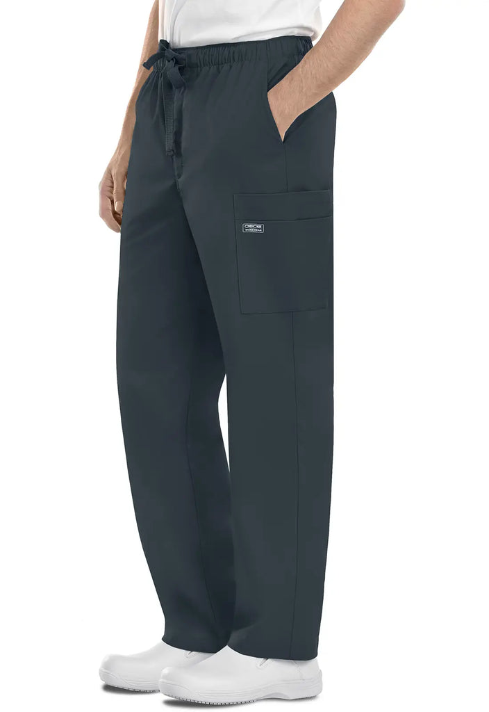 Cherokee Scrubs Women's Men's Fly Front Cargo Pant Pewter | scrub-supply.com