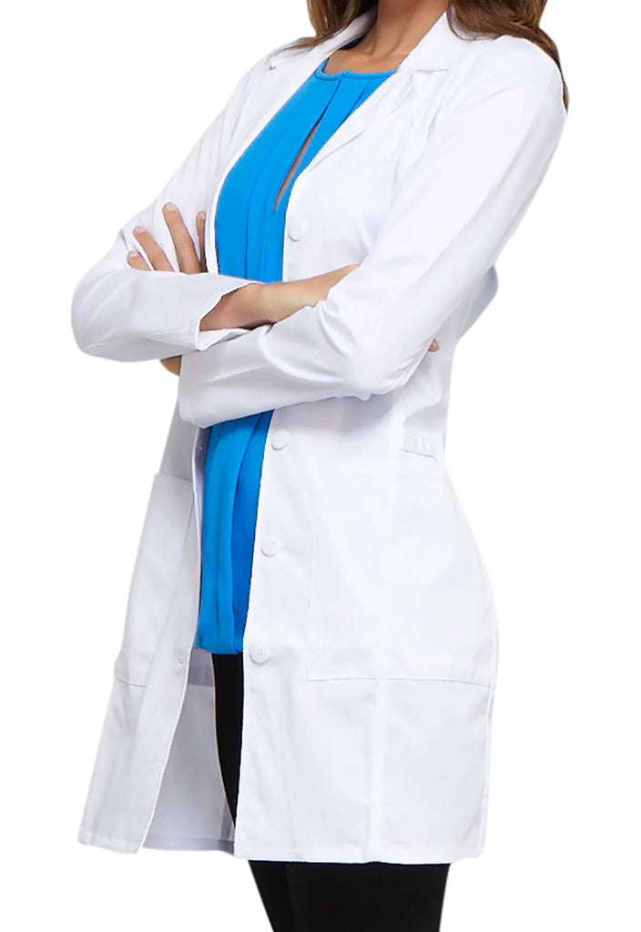 Cherokee Scrubs Core Stretch 33" Lab Coat White | scrub-supply.com