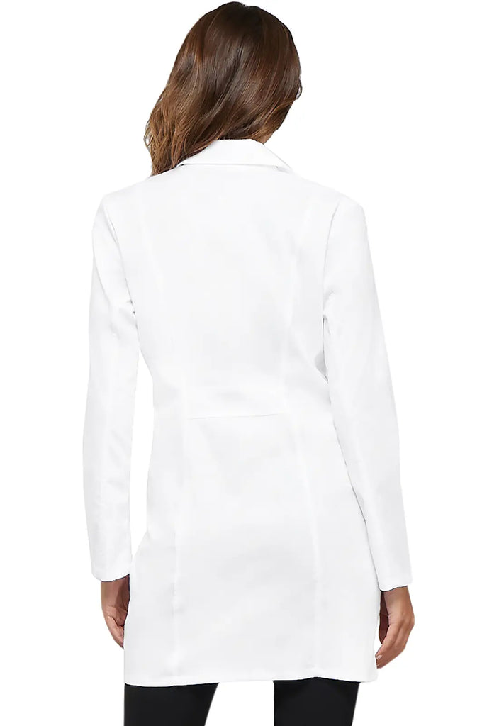 Cherokee Scrubs Women's Core Stretch 33" Lab Coat White | scrub-supply.com