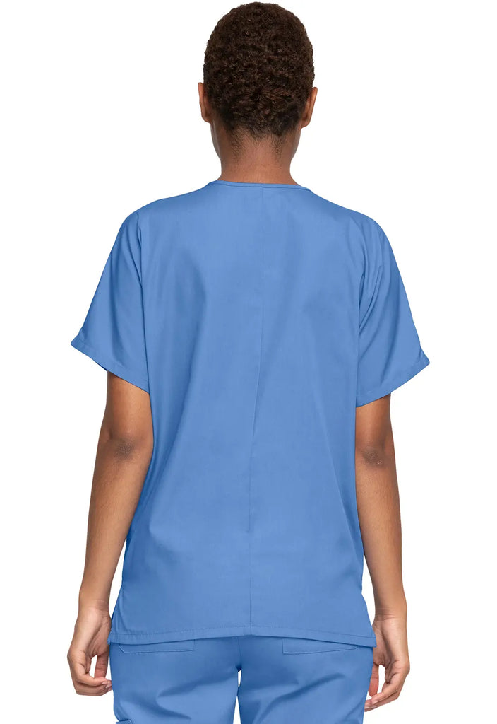 Cherokee Scrubs Women's 3-Pocket V-Neck Top Ceil Blue | scrub-supply.com