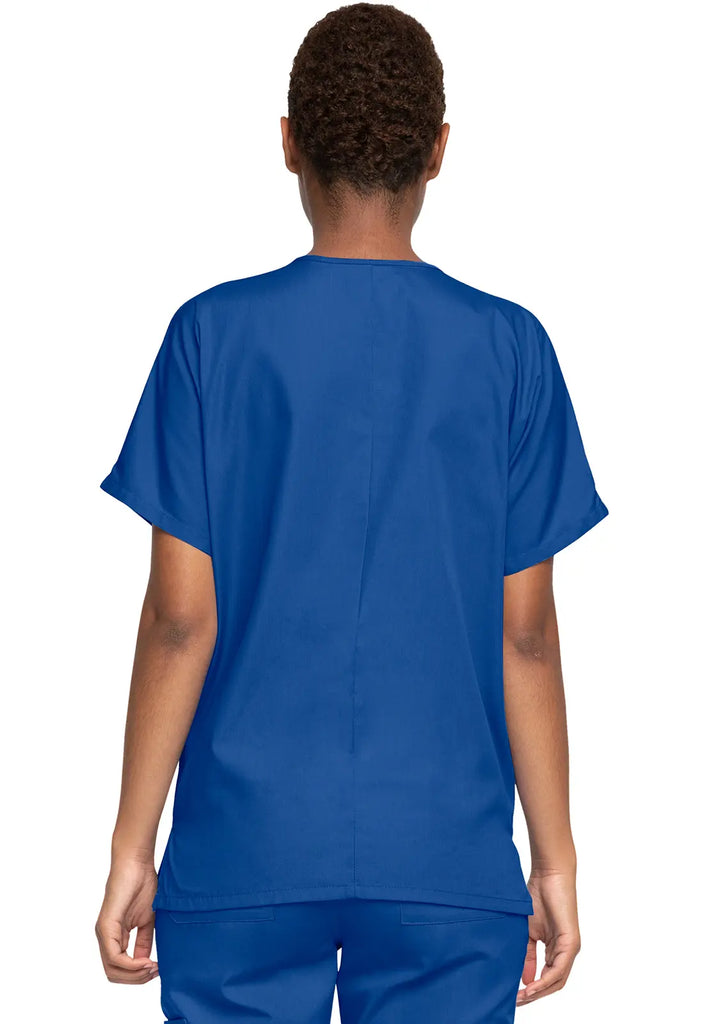 Cherokee Scrubs Women's 3-Pocket V-Neck Top Galaxy Blue | scrub-supply.com