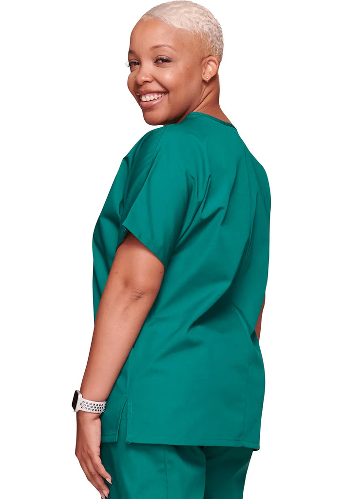 Cherokee Scrubs 3-Pocket V-Neck Top Hunter Green | scrub-supply.com