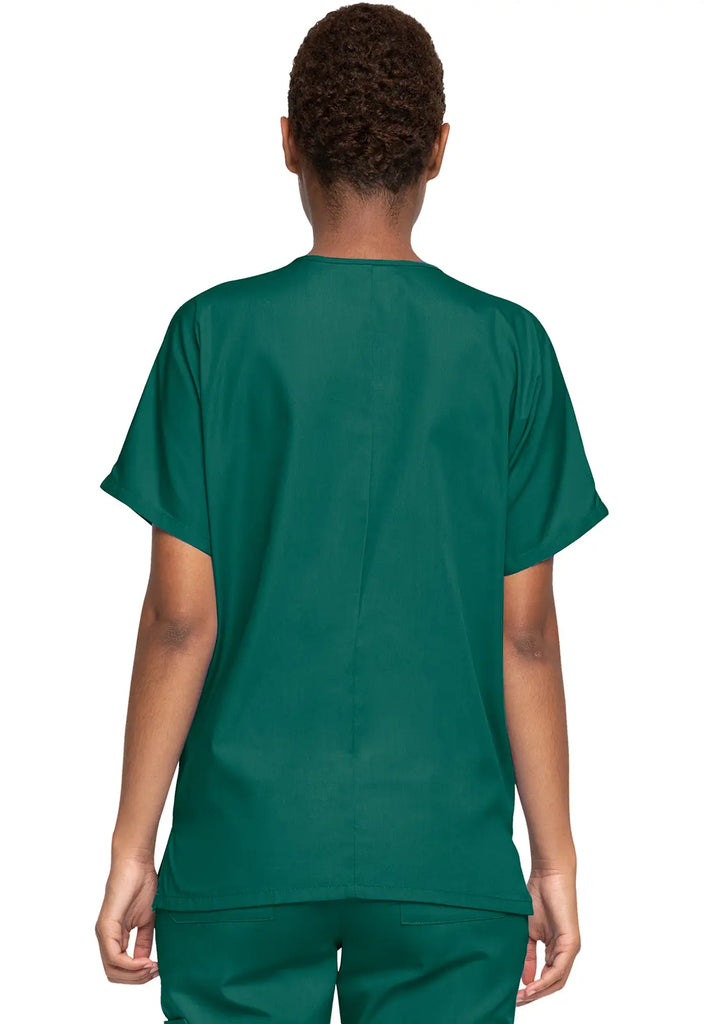 Cherokee Scrubs Women's 3-Pocket V-Neck Top Hunter Green | scrub-supply.com