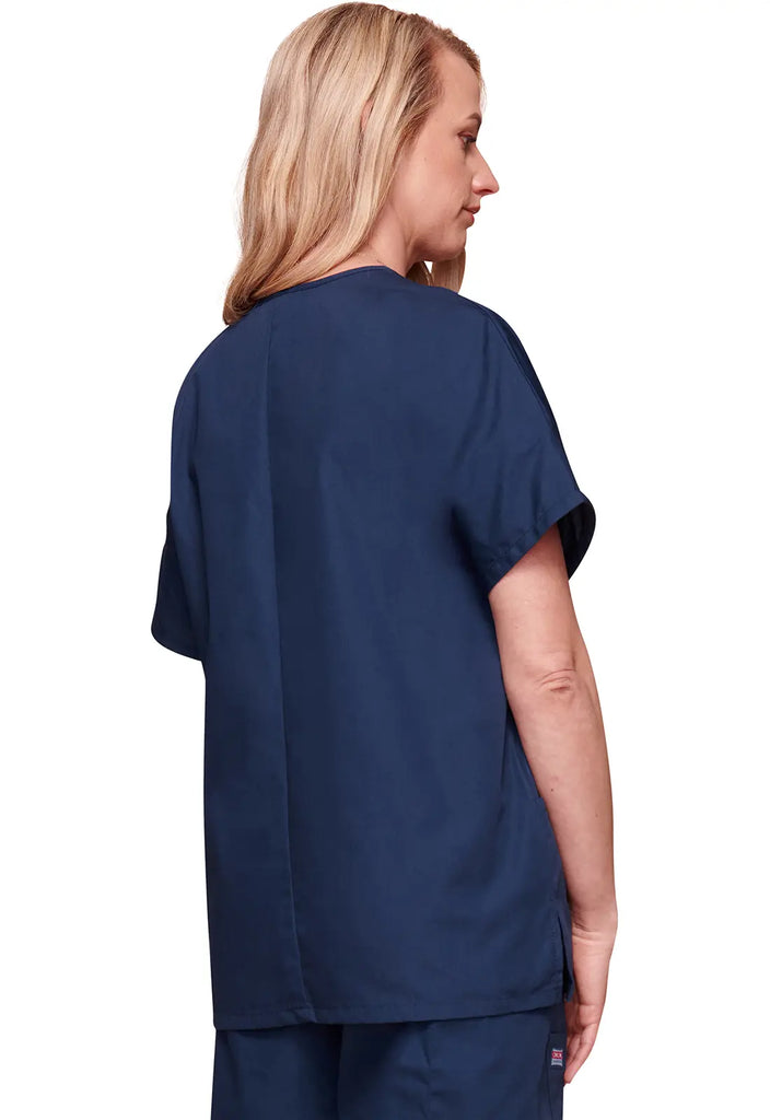 Cherokee Scrubs 3-Pocket V-Neck Top Navy | scrub-supply.com