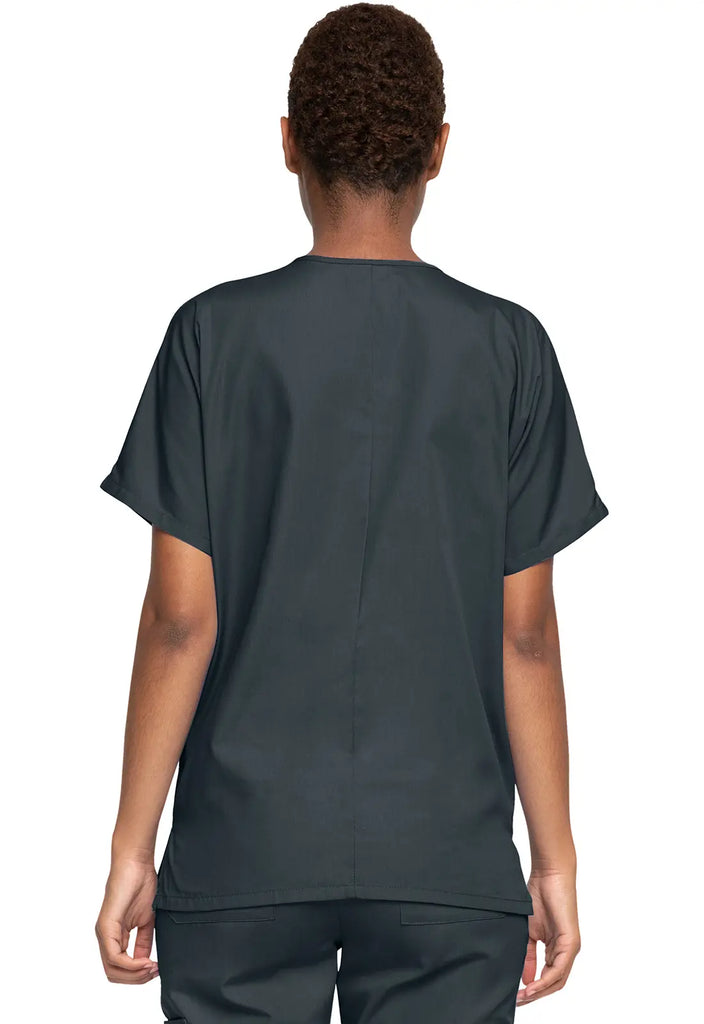 Cherokee Scrubs Women's 3-Pocket V-Neck Top Pewter | scrub-supply.com