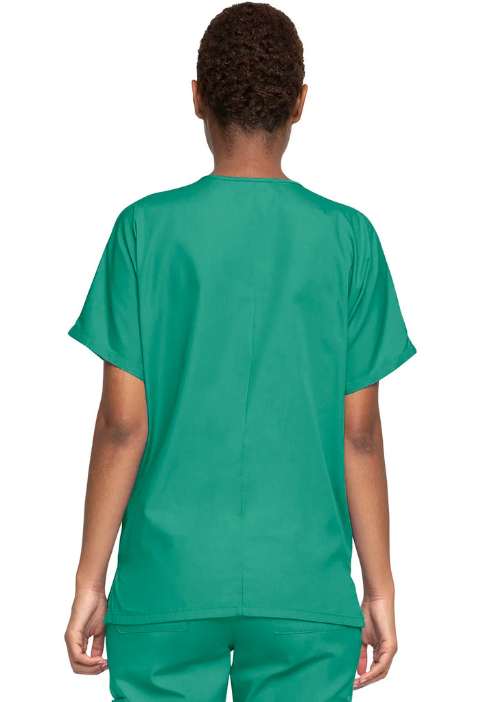 Cherokee Scrubs Women's 3-Pocket V-Neck Top Surgical Green | scrub-supply.com