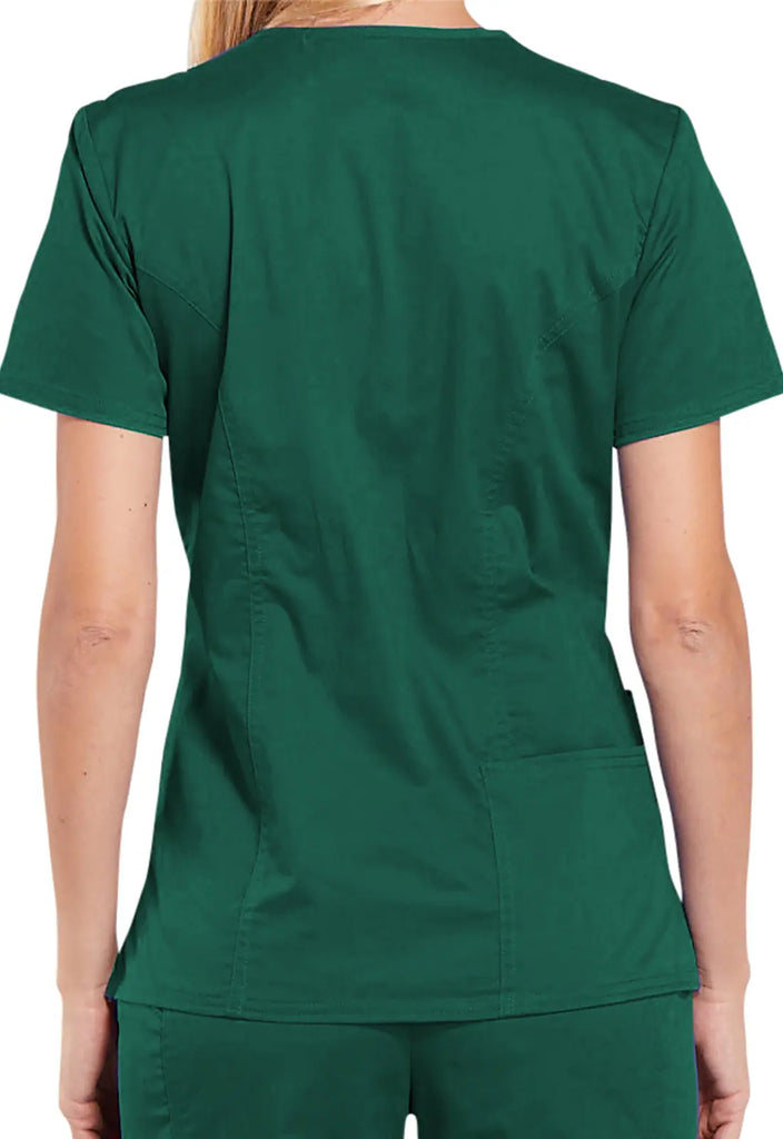 Cherokee Scrubs 4-Pocket V-Neck Top Hunter Green | scrub-supply.com