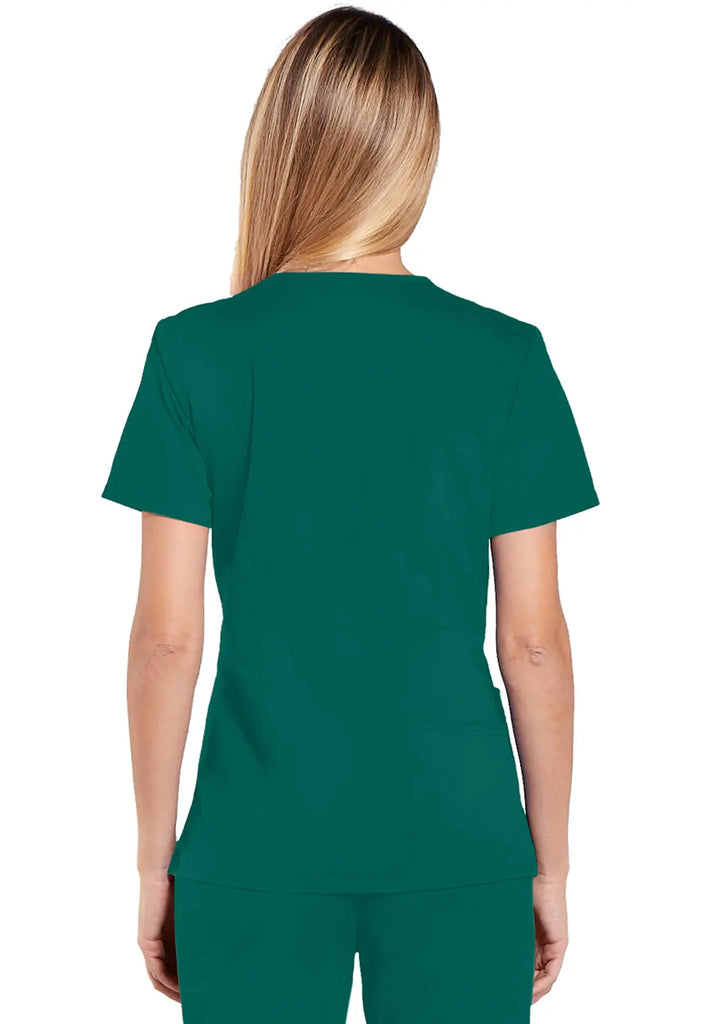 Cherokee Scrubs Women's 4-Pocket V-Neck Top Hunter Green | scrub-supply.com