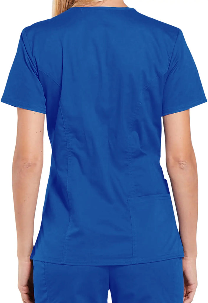 Cherokee Scrubs 4-Pocket V-Neck Top Royal Blue | scrub-supply.com