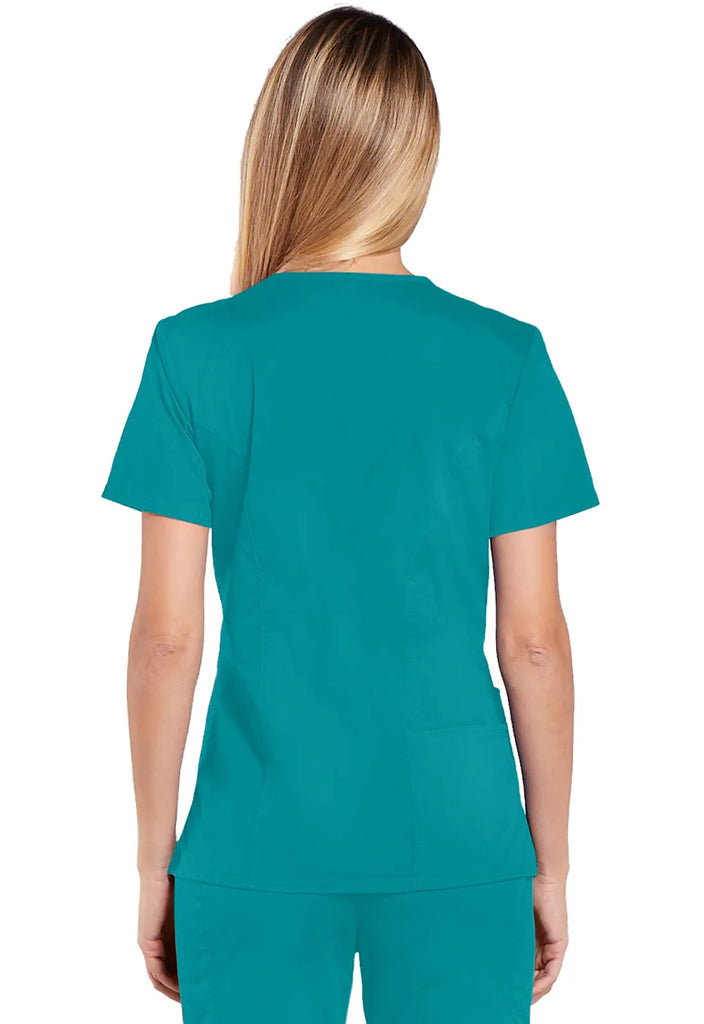 Cherokee Scrubs Women's 4-Pocket V-Neck Top Teal | scrub-supply.com