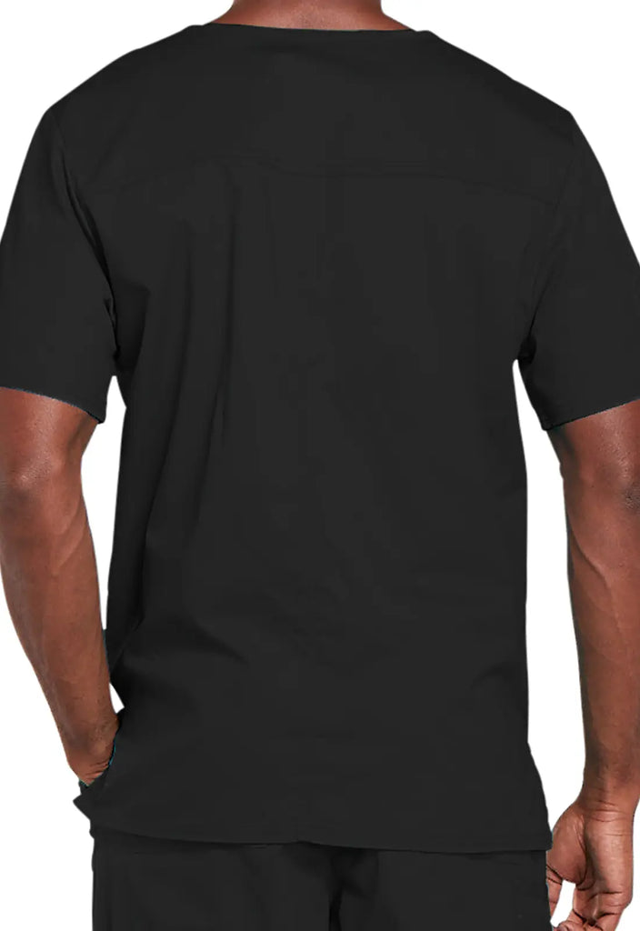 Cherokee Scrubs 4-pocket Unisex V-Neck Top Black | scrub-supply.com