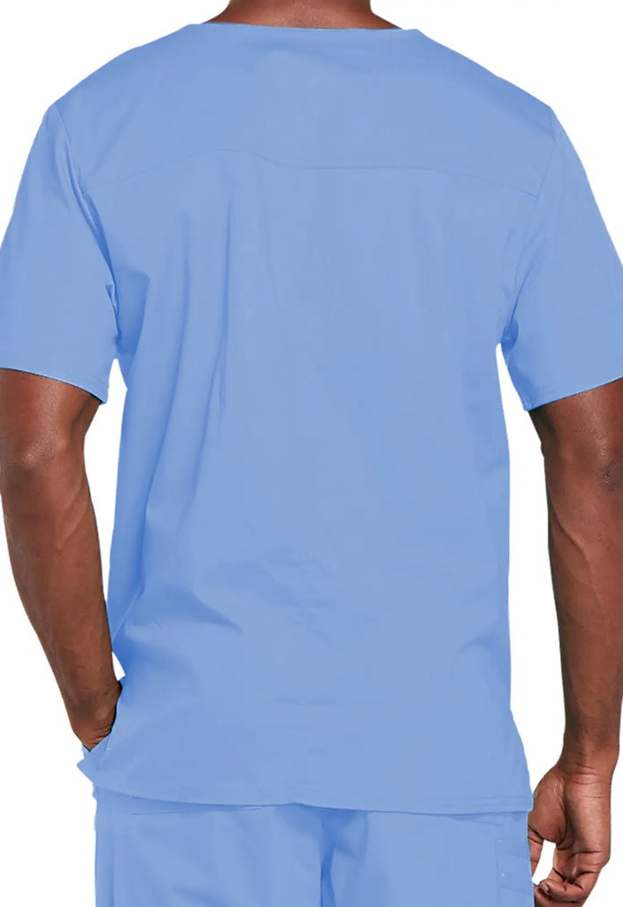 Cherokee Scrubs 4-pocket Unisex V-Neck Top Ceil Blue | scrub-supply.com