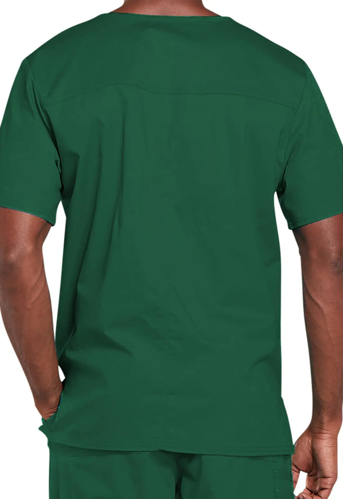 Cherokee Scrubs 4-pocket Unisex V-Neck Top Hunter Green | scrub-supply.com