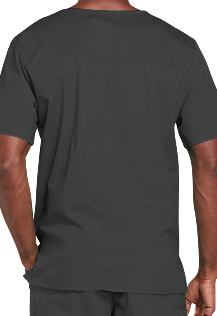 Cherokee Scrubs 4-pocket Unisex V-Neck Top Pewter | scrub-supply.com