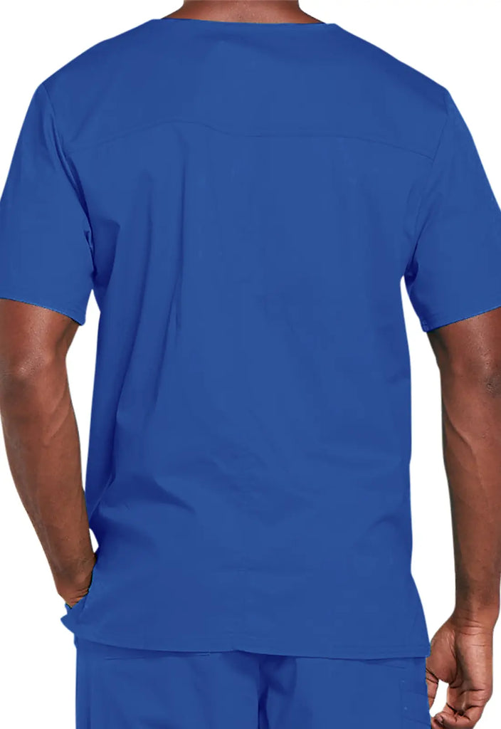 Cherokee Scrubs 4-pocket Unisex V-Neck Top Royal Blue | scrub-supply.com