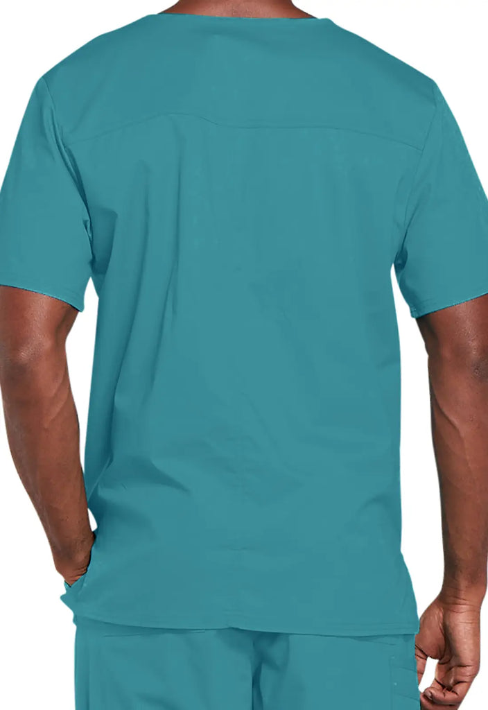 Cherokee Scrubs 4-pocket Unisex V-Neck Top Teal | scrub-supply.com