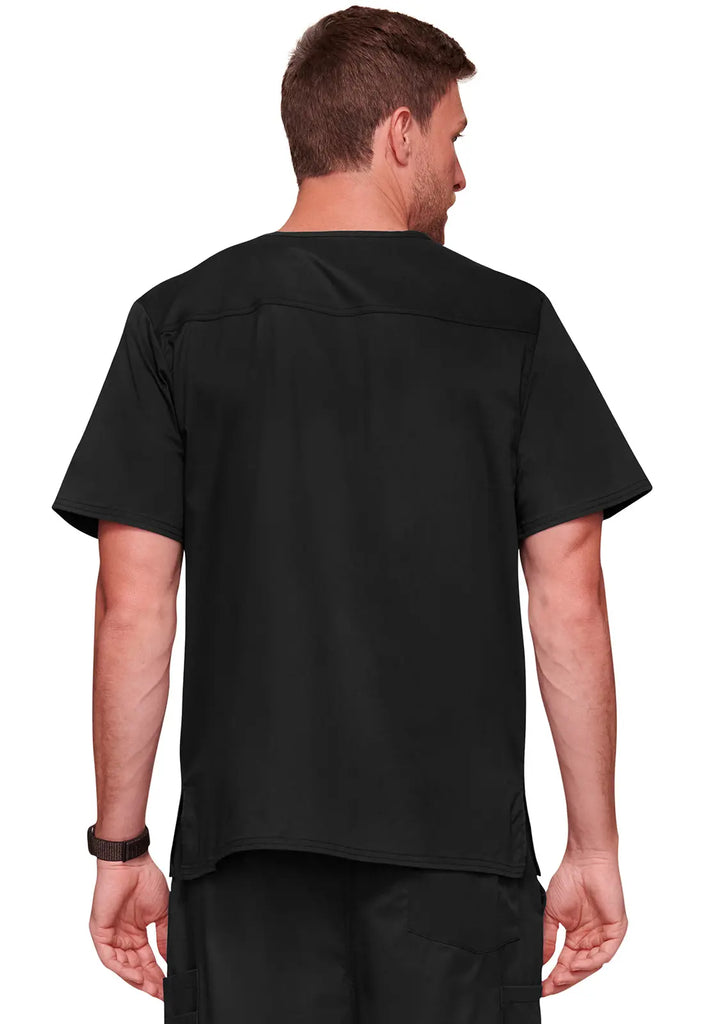 Cherokee Scrubs Men's Tuckable V-Neck Top Black | scrub-supply.com