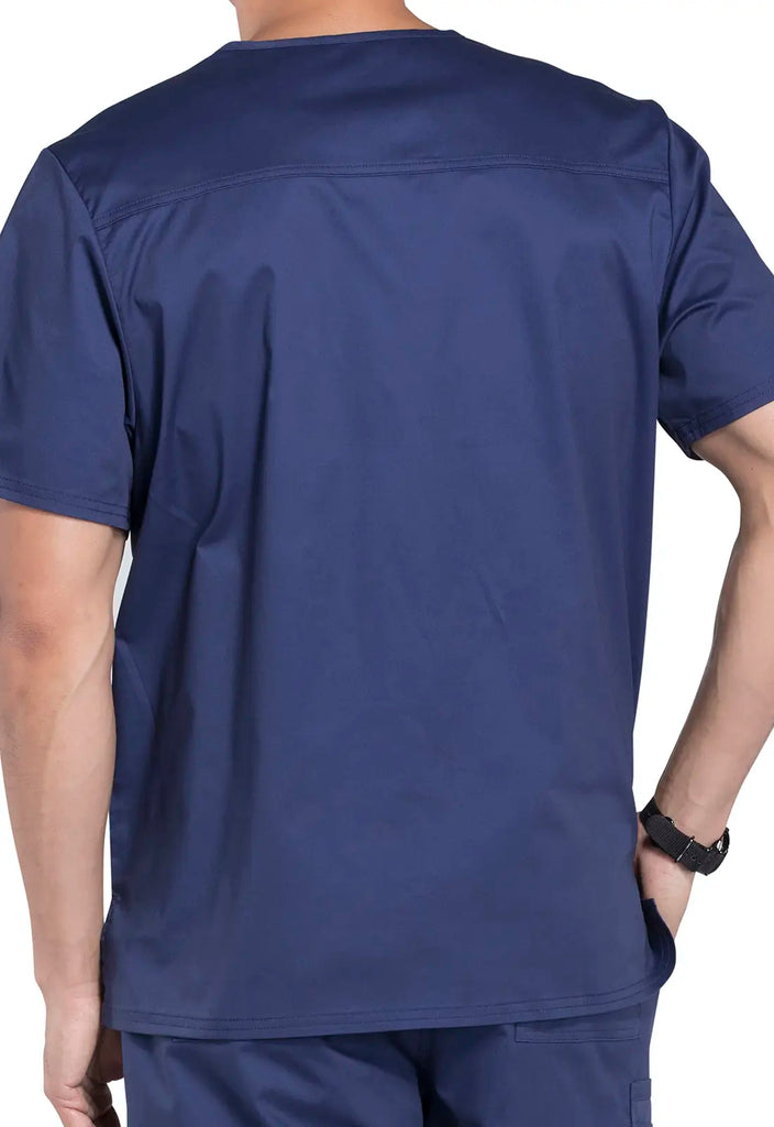 Cherokee Scrubs Men's Tuckable V-Neck Top Navy | scrub-supply.com