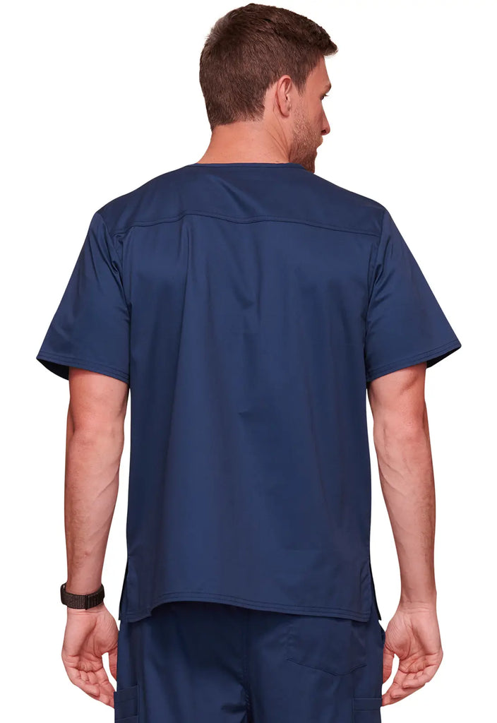 Cherokee Scrubs Men's Tuckable V-Neck Top Navy | scrub-supply.com