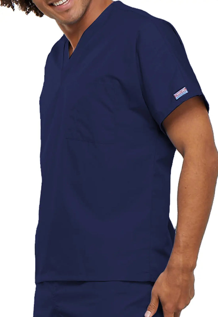 Cherokee Scrubs Unisex V-Neck Tunic Navy | scrub-supply.com