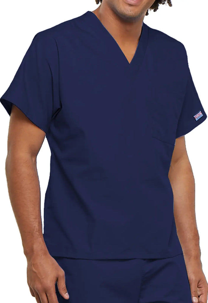 Cherokee Scrubs Unisex V-Neck Tunic Navy | scrub-supply.com