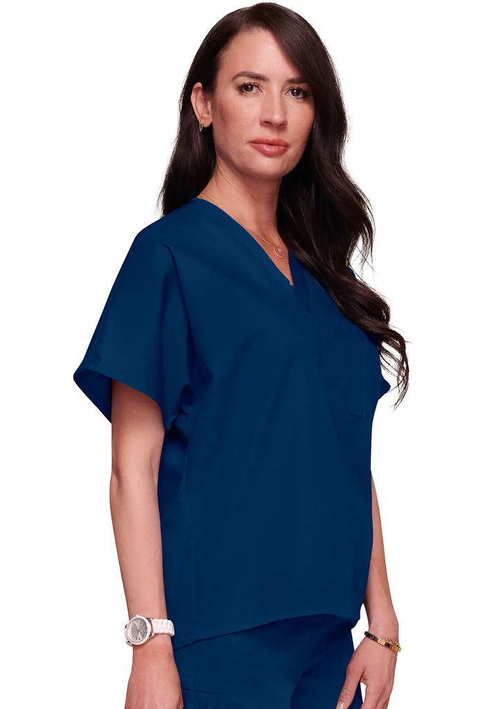 Cherokee Scrubs Unisex V-Neck Tunic Navy | scrub-supply.com