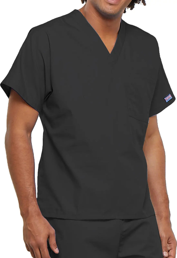 Cherokee Scrubs Unisex V-Neck Tunic Pewter | scrub-supply.com