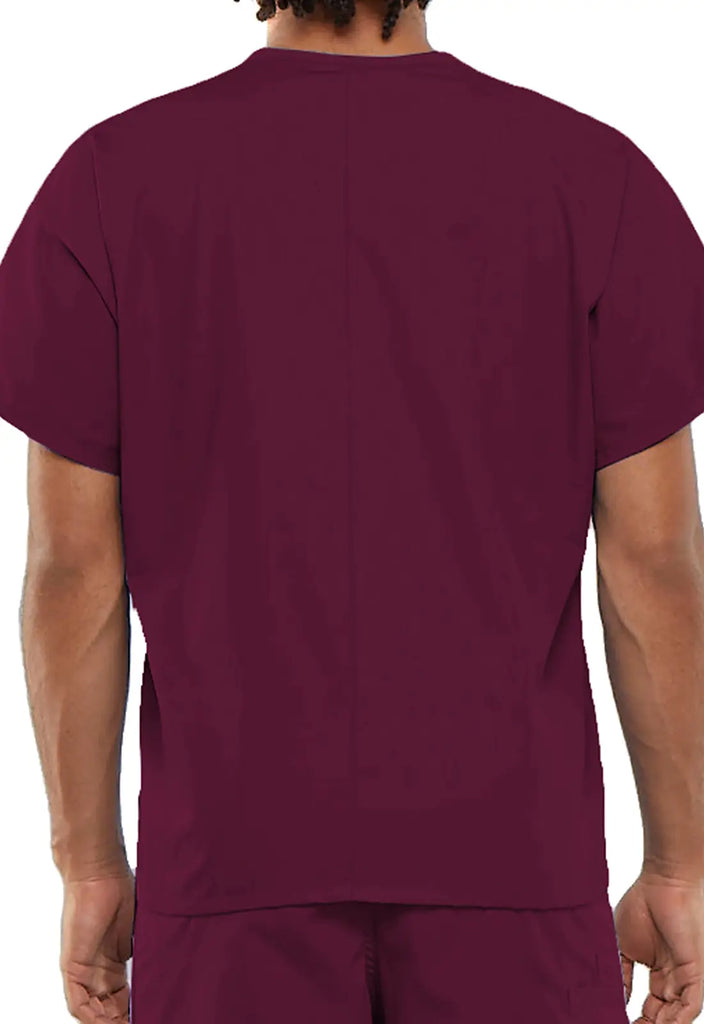 Cherokee Scrubs Unisex V-Neck Tunic Wine | scrub-supply.com