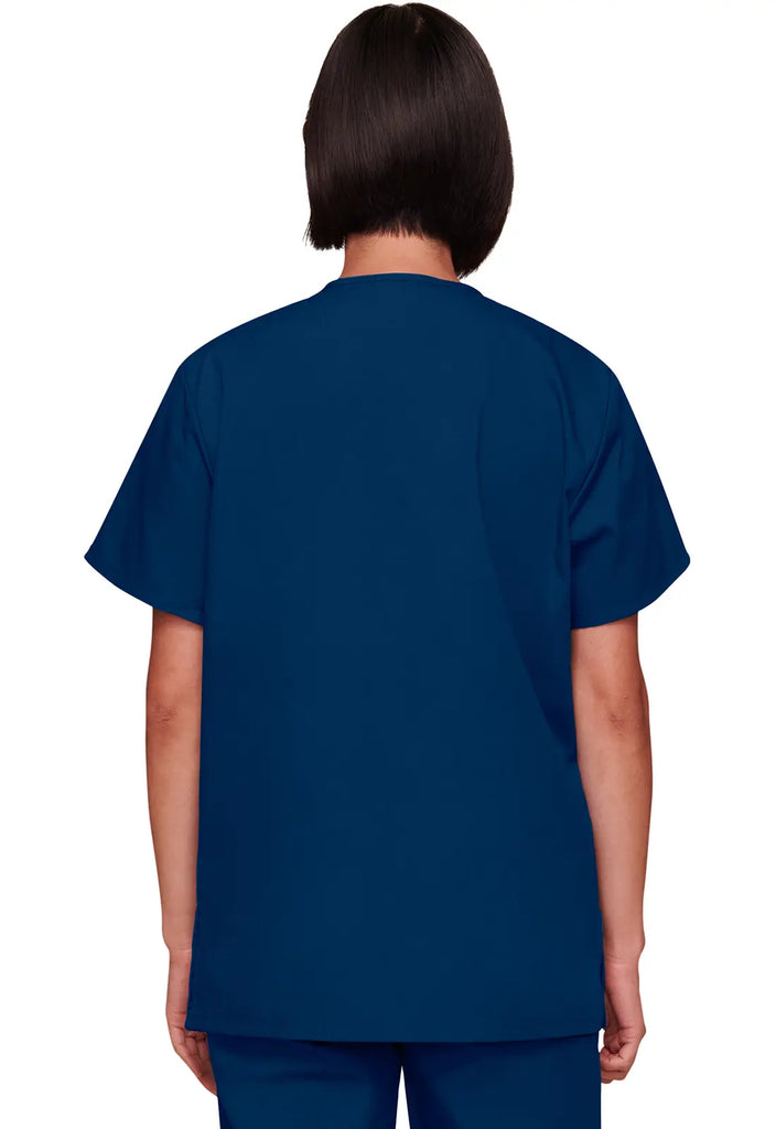 Cherokee Scrubs Unisex 3-pocket V-Neck Top Navy | scrub-supply.com