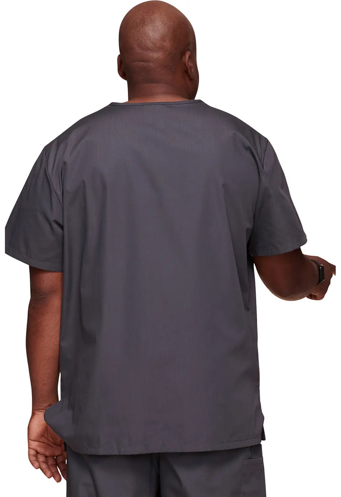 Cherokee Scrubs 3-pocket Unisex V-Neck Top Pewter | scrub-supply.com