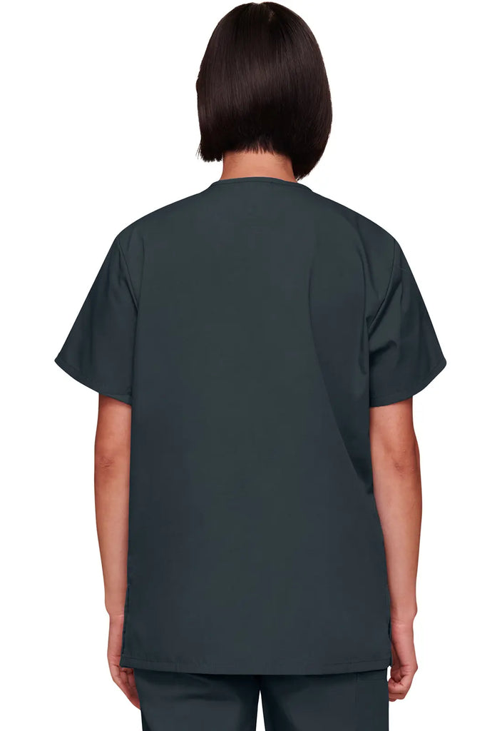 Cherokee Scrubs Unisex 3-pocket V-Neck Top Pewter | scrub-supply.com