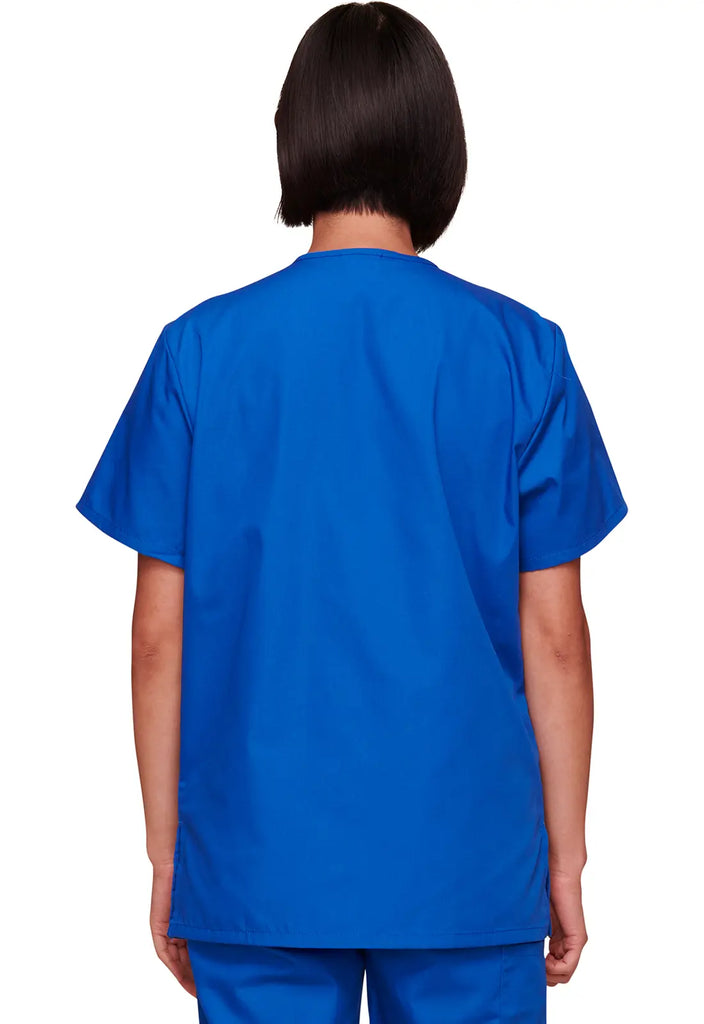 Cherokee Scrubs 3-pocket Unisex V-Neck Top Royal Blue | scrub-supply.com