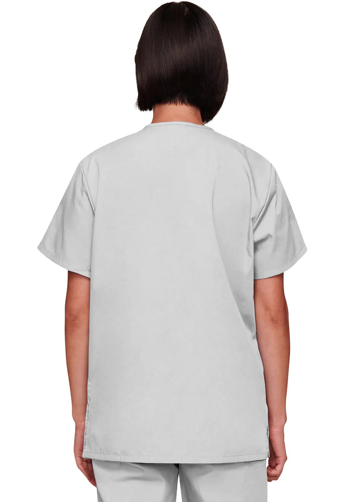 Cherokee Scrubs Unisex 3-pocket V-Neck Top White | scrub-supply.com