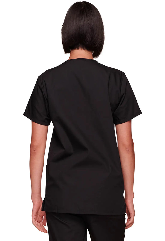 Cherokee Scrubs Unisex Top and Pant Set Black | scrub-supply.com