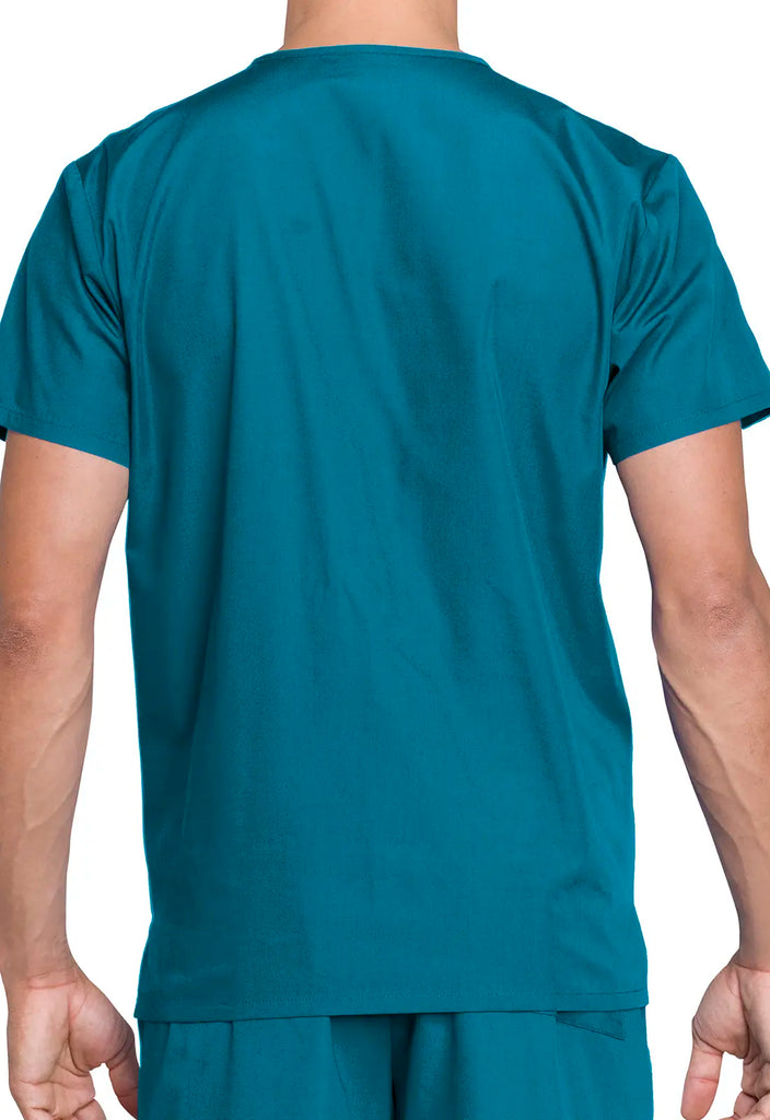 Cherokee Scrubs Unisex Top and Pant Set Caribbean Blue | scrub-supply.com