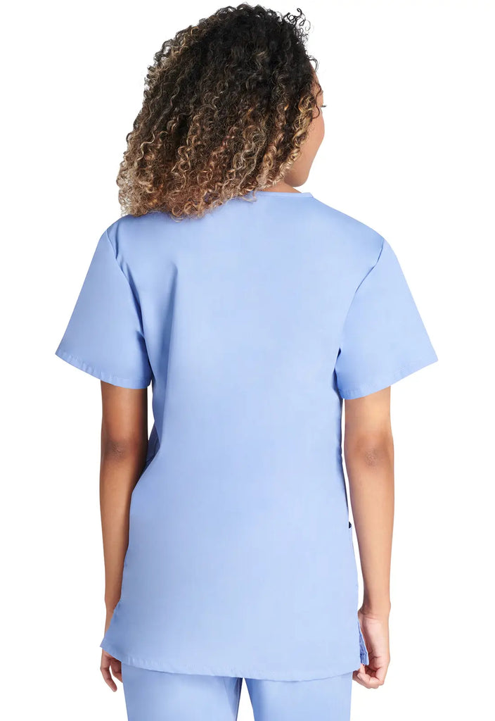 Cherokee Scrubs Unisex Top and Pant Set Ceil Blue | scrub-supply.com