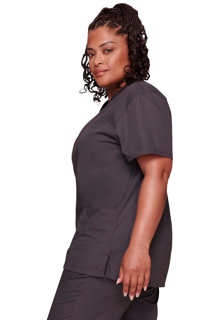 Cherokee Scrubs Unisex Top and Pant Set Pewter | scrub-supply.com