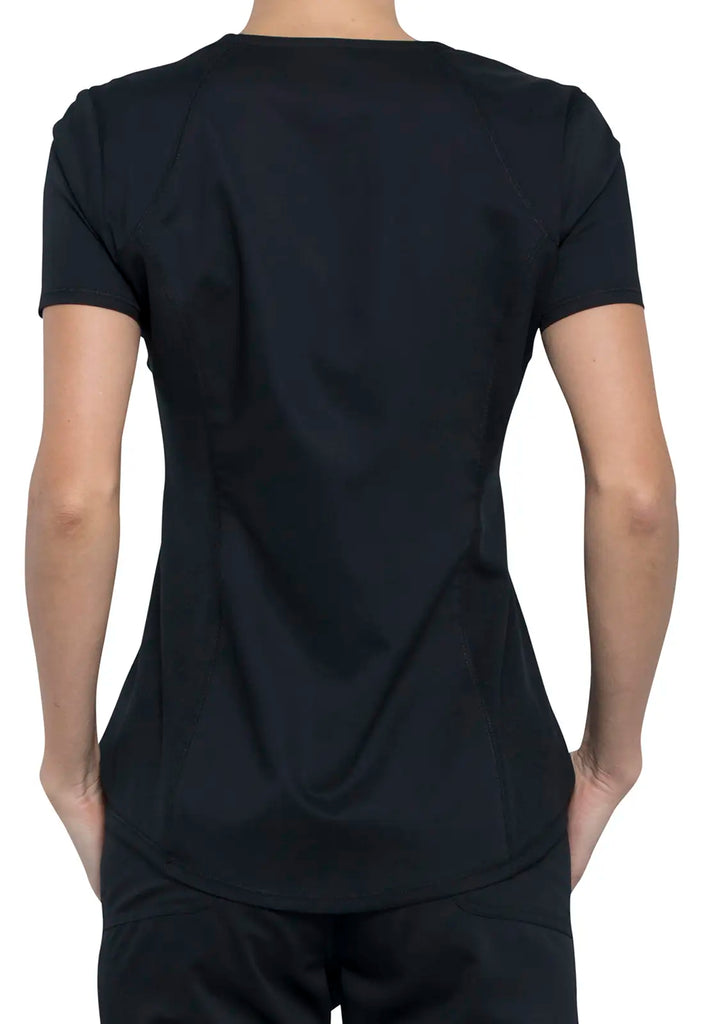 Cherokee Scrubs 2-Pocket V-Neck Top Black | scrub-supply.com