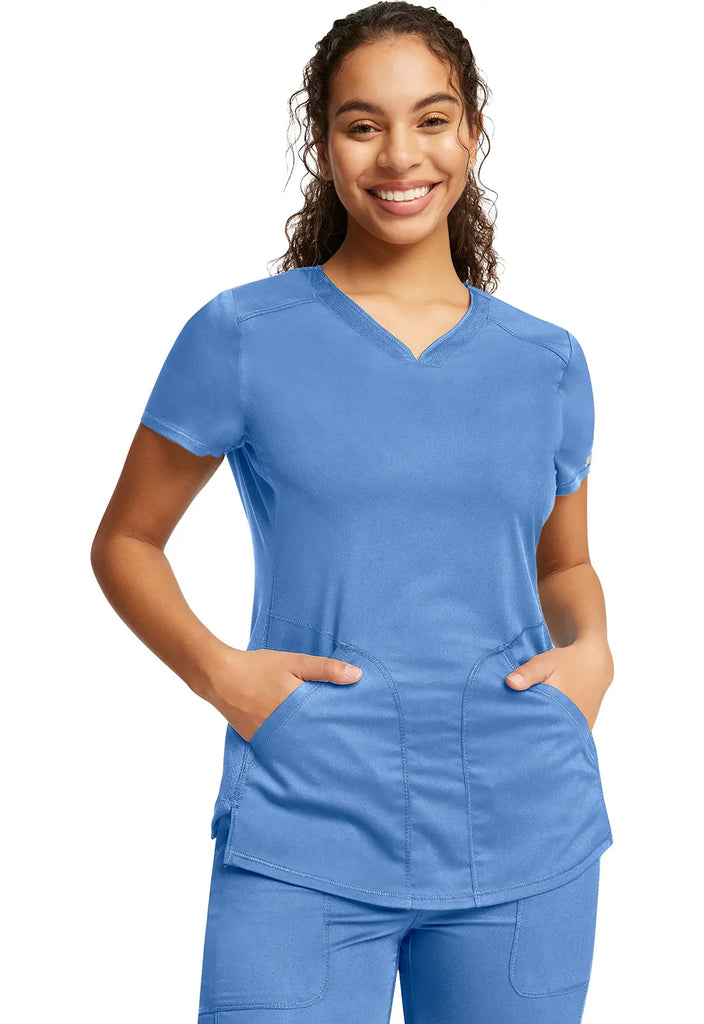 Cherokee Scrubs Women's V-Neck Top Ceil Blue | scrub-supply.com