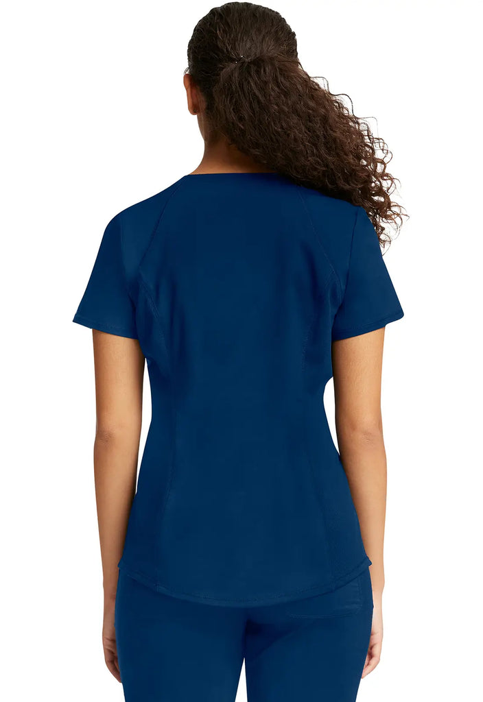 Cherokee Scrubs 2-Pocket V-Neck Top Navy | scrub-supply.com