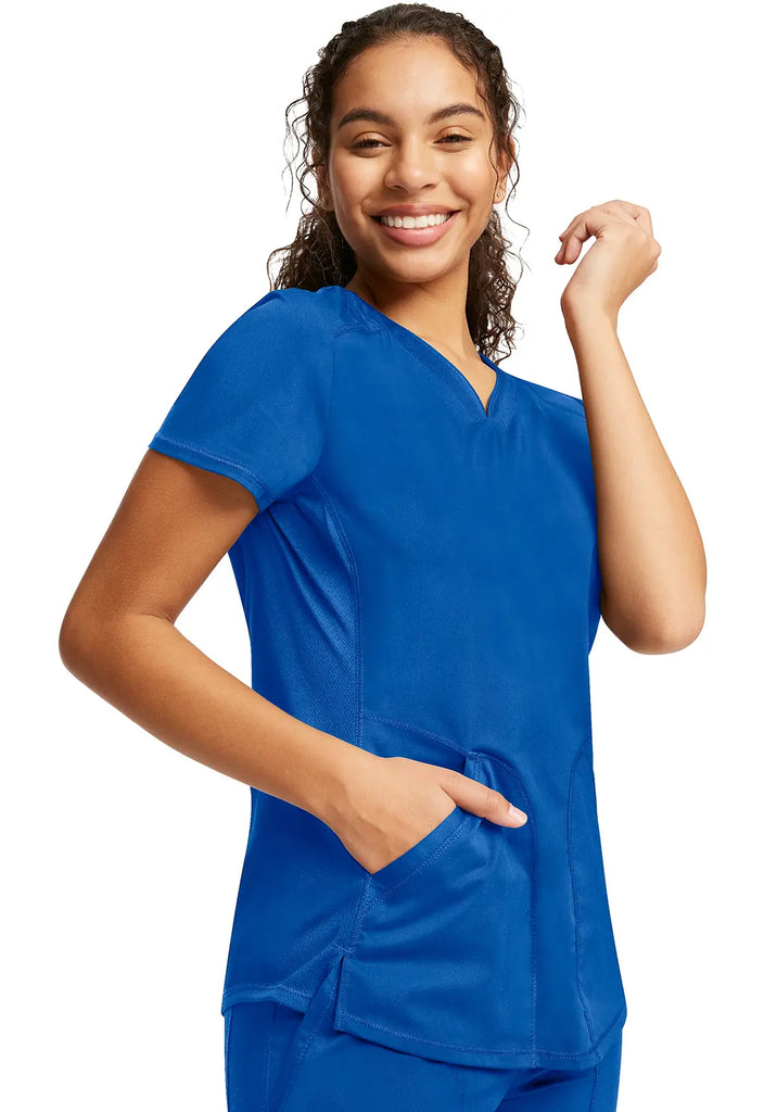 Cherokee Scrubs Women's V-Neck Top Royal Blue | scrub-supply.com