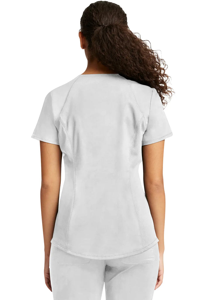 Cherokee Scrubs Women's V-Neck Top White | scrub-supply.com