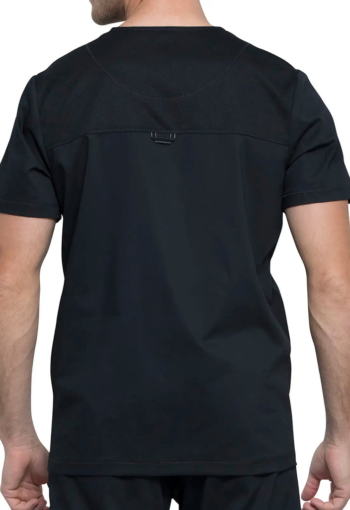 Cherokee Scrubs 2-Pocket Men's V-Neck Top Black | scrub-supply.com