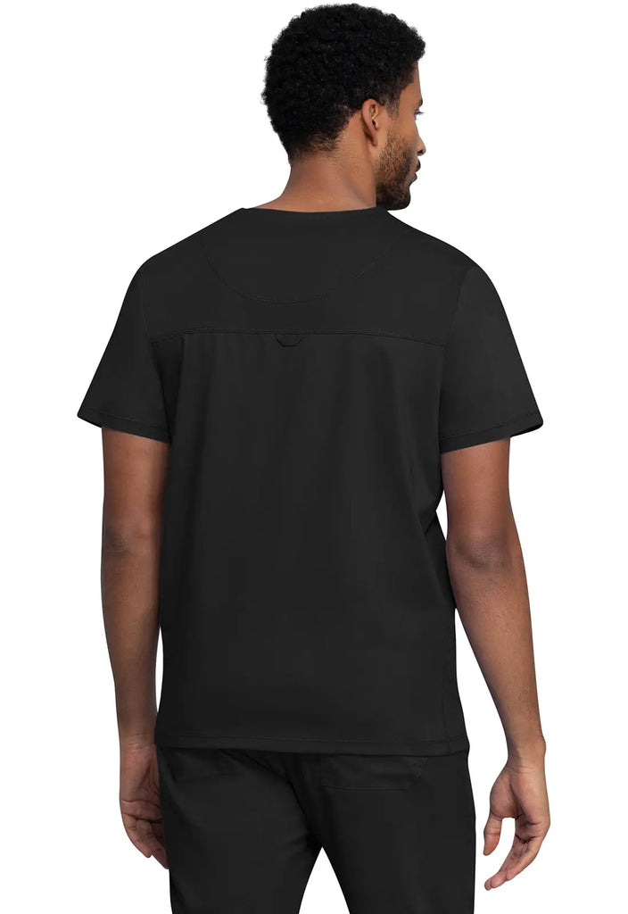 Cherokee Scrubs Men's 2-Pocket Men's V-Neck Top Black | scrub-supply.com